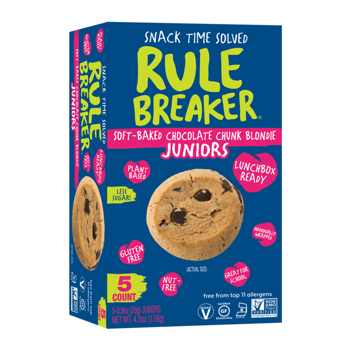 Rule Breaker Snacks Vegan Gluten Free Top 11 Allergen Free Blondie Juniors