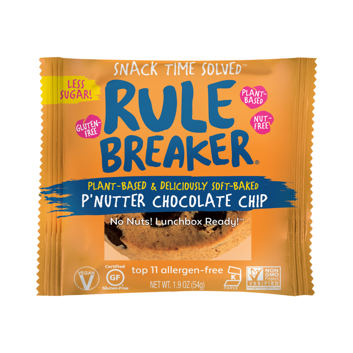 Rule Breaker Snacks P'Nutter Chocolate Chip package