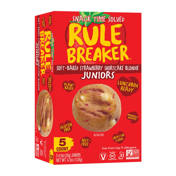 Rule Breaker Snacks Vegan Gluten Free Top 11 Allergen Free Strawberry Shortake Junior Box