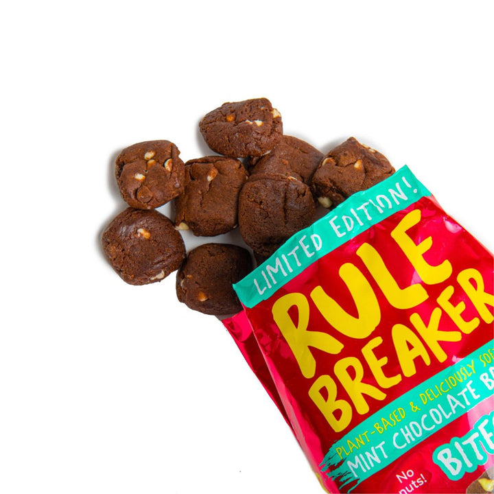 Mint Chocolate Brownie Bites (MINIMUM PURCHASE: FOUR BAGS-ANY FLAVOR COMBO) | Rule Breaker Snacks