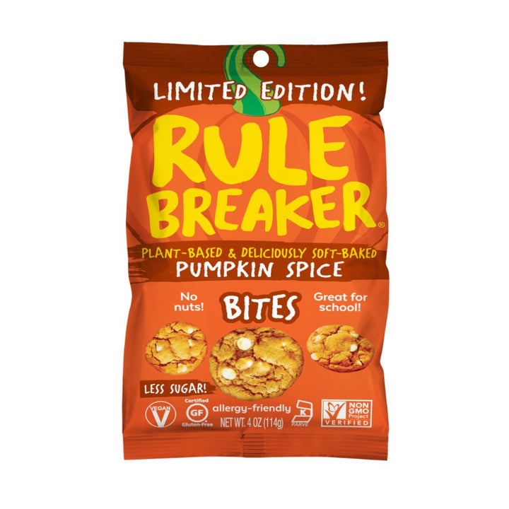 NEW!!! Pumpkin Spice Bites  (1, 6 or 12 BAGS) - Rule Breaker Snacks