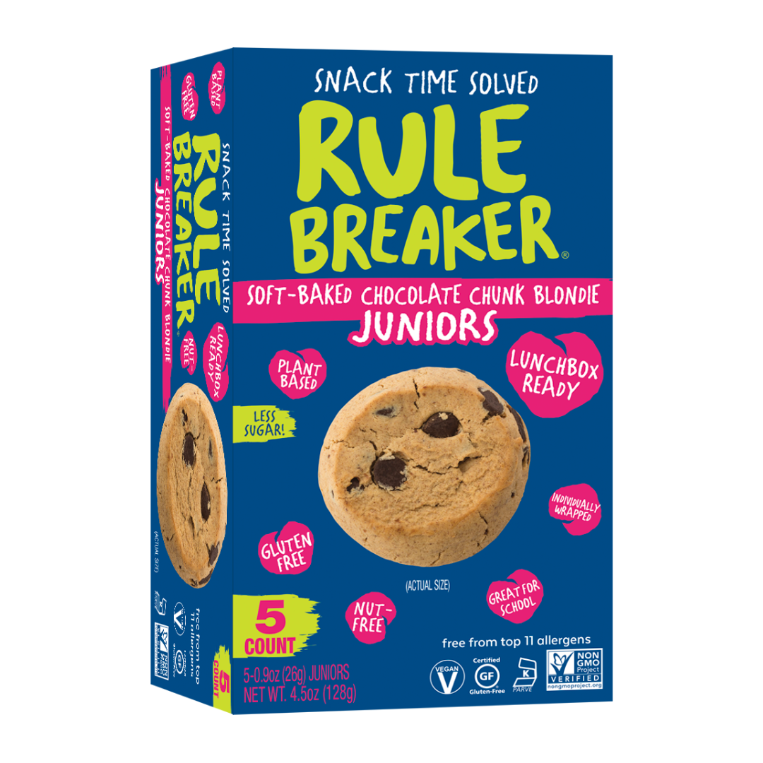 Rule Breaker Snacks Vegan Gluten Free Top 11 Allergen Free Blondie Juniors
