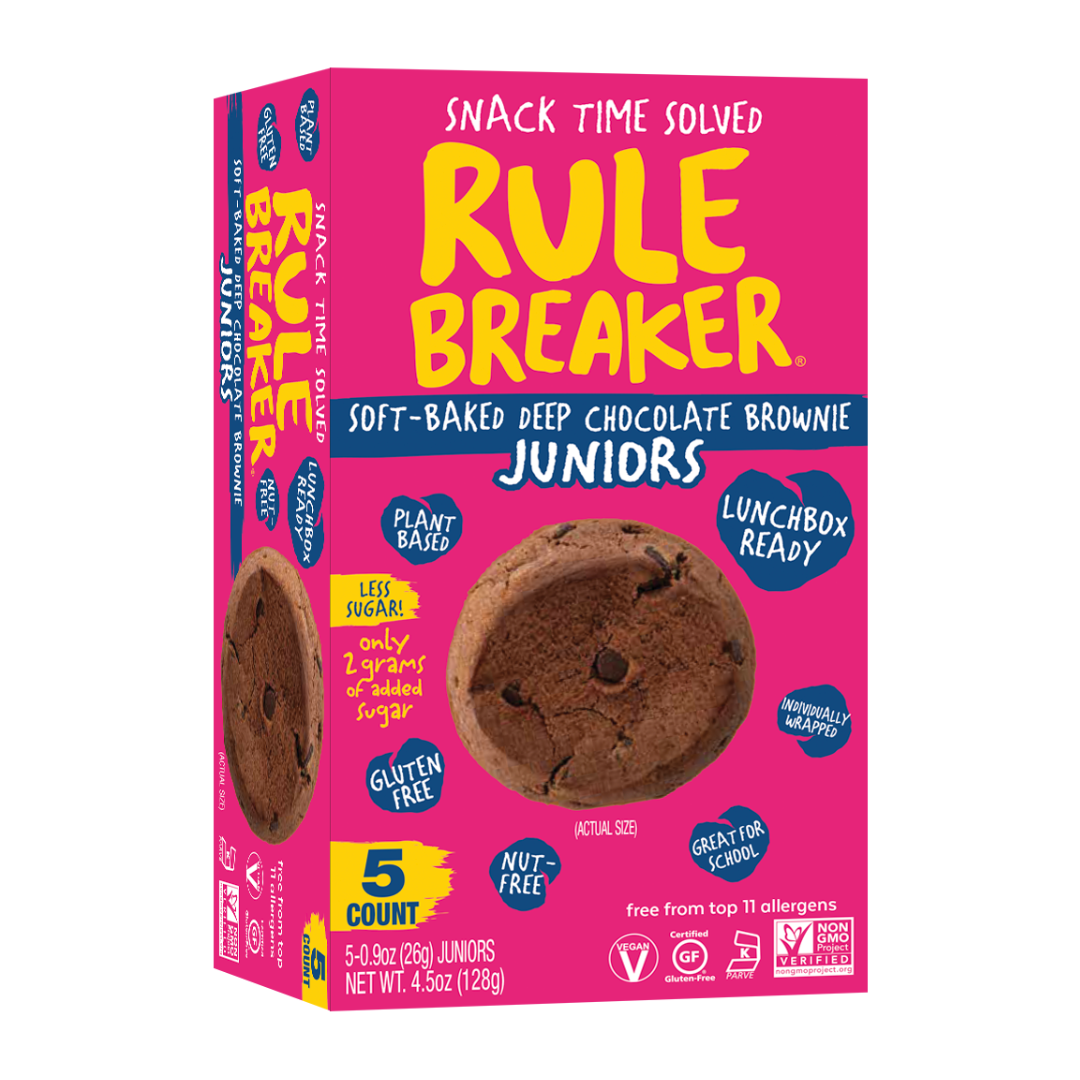 Rule Breaker Snacks Vegan Gluten Free Top 11 Allergen Free Brownie Juniors