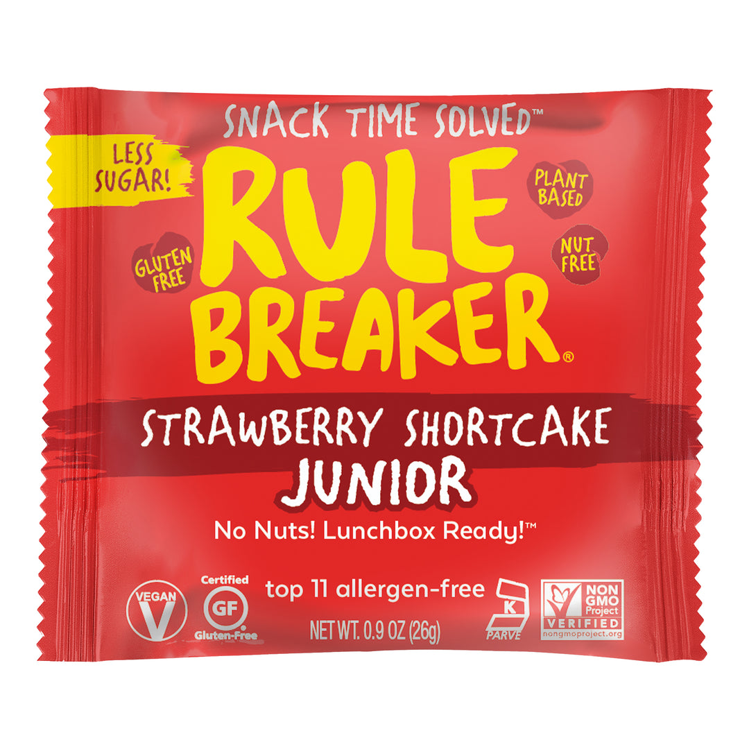 Rule Breaker Snacks Strawberry Shortcake Juniors package